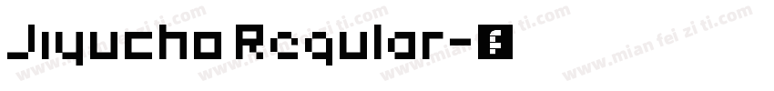 Jiyucho Regular字体转换